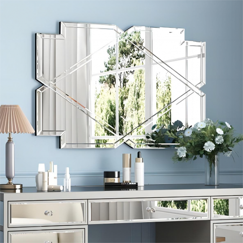 Faustine Frameless Decorative Rectangle Glass Wall Mirror / SF-WM091